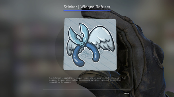 CSGO Winged Defuser Sticker