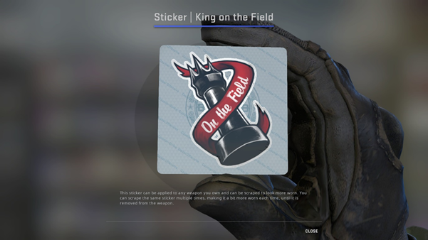 King on the Field Sticker CSGO