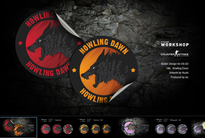 Old Howling Dawn Sticker CSGO