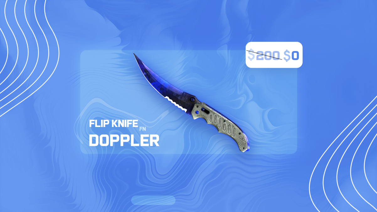 Free Flip Knife Doppler CSGO Knife 2022