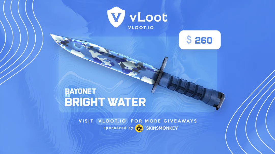 Free Bayonet Bright Water CS2