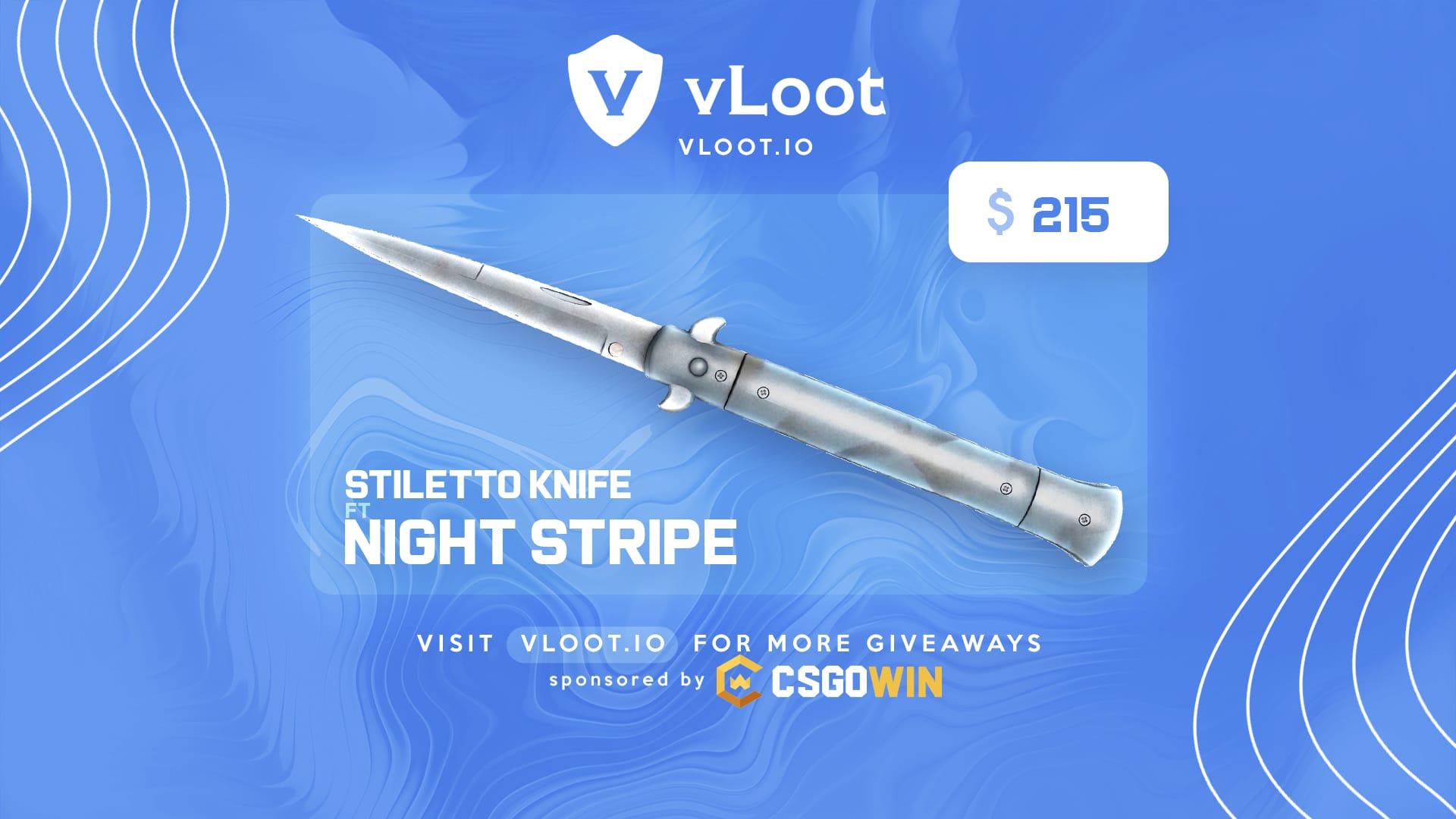 Free Stiletto Knife Night Stripe CS2