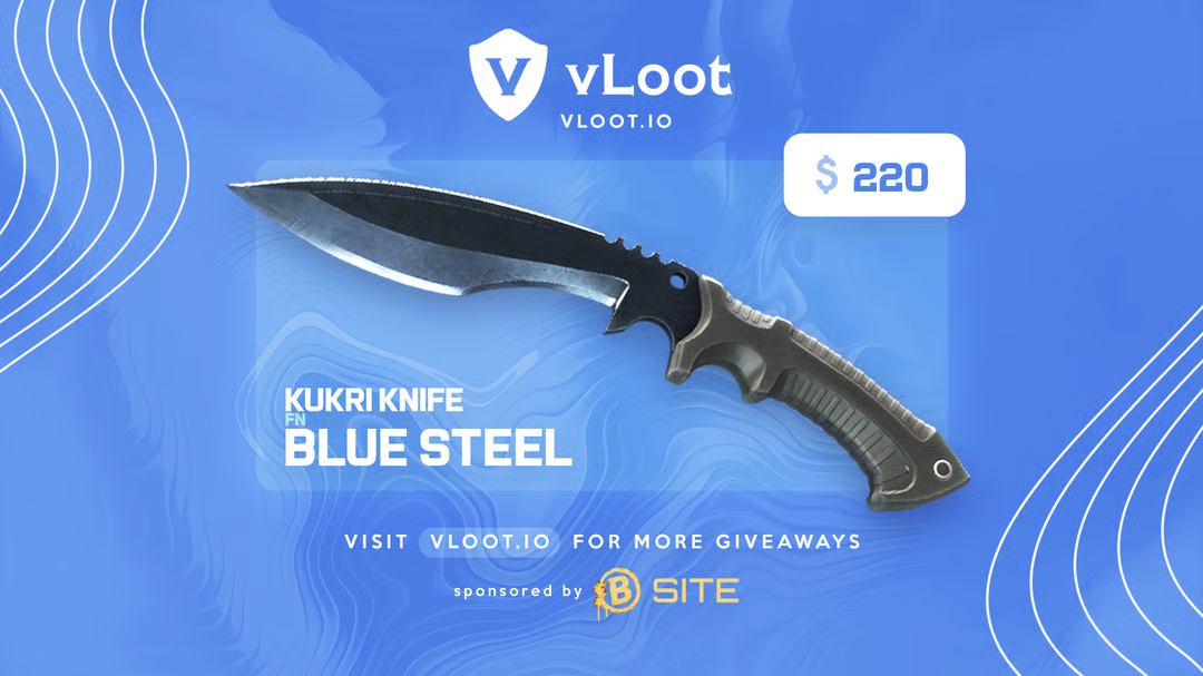Free Kukri Knife Blue Steel CS2