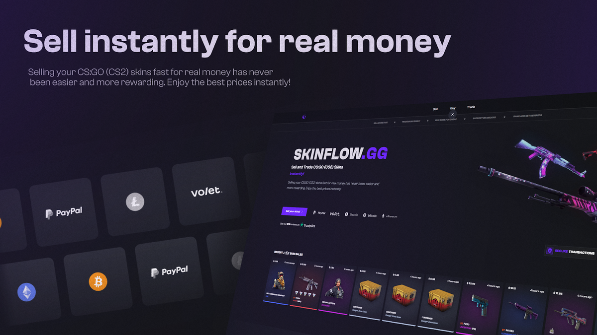 How to Sell CS2 (CSGO) Skins for Real Money