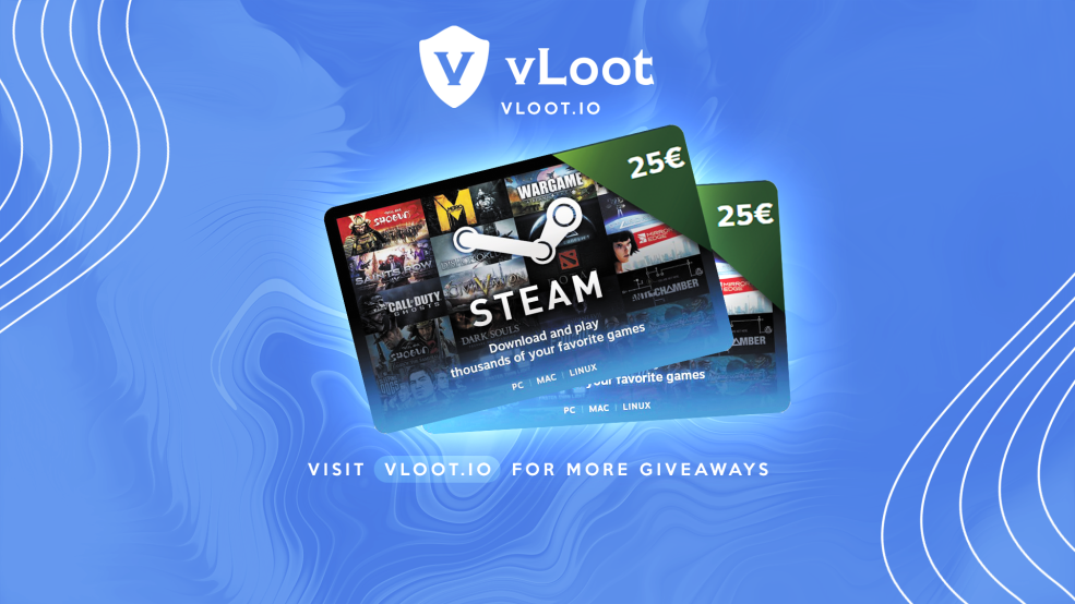 Your chance to win one out of two 25€ Steam Gift Cards!