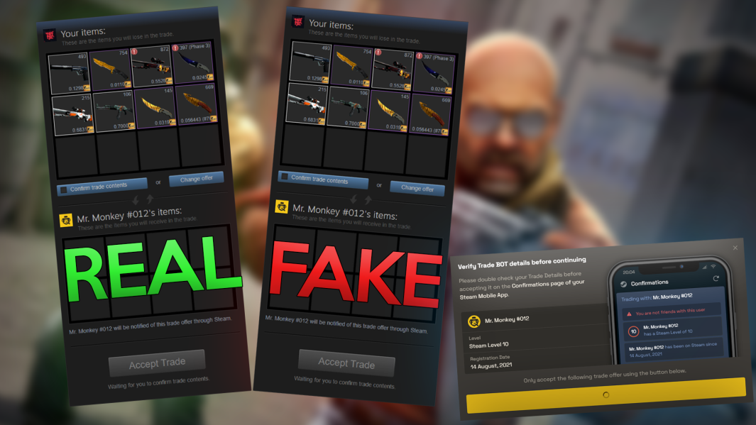 How to spot scams in CSGO