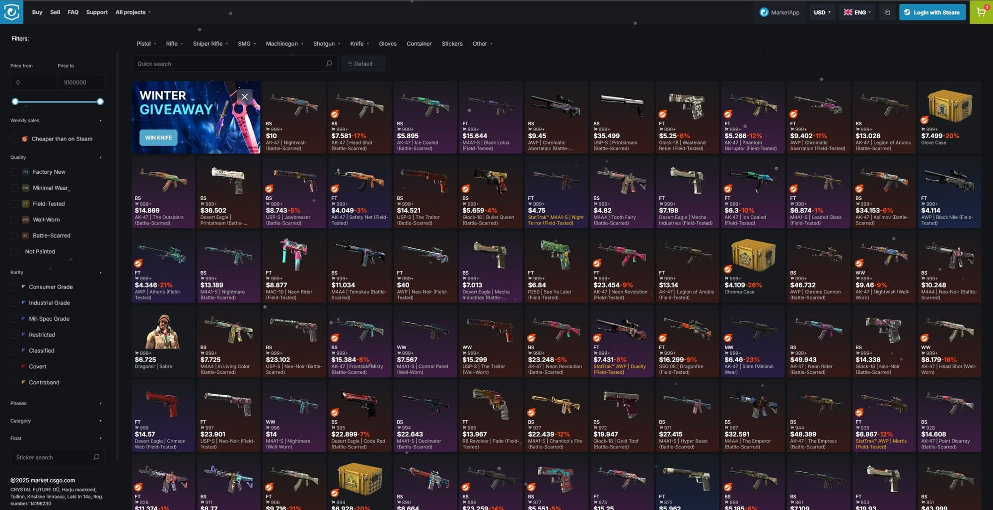 Market.CSGO - One of the oldest and yet most modern CS2 marketplaces out there