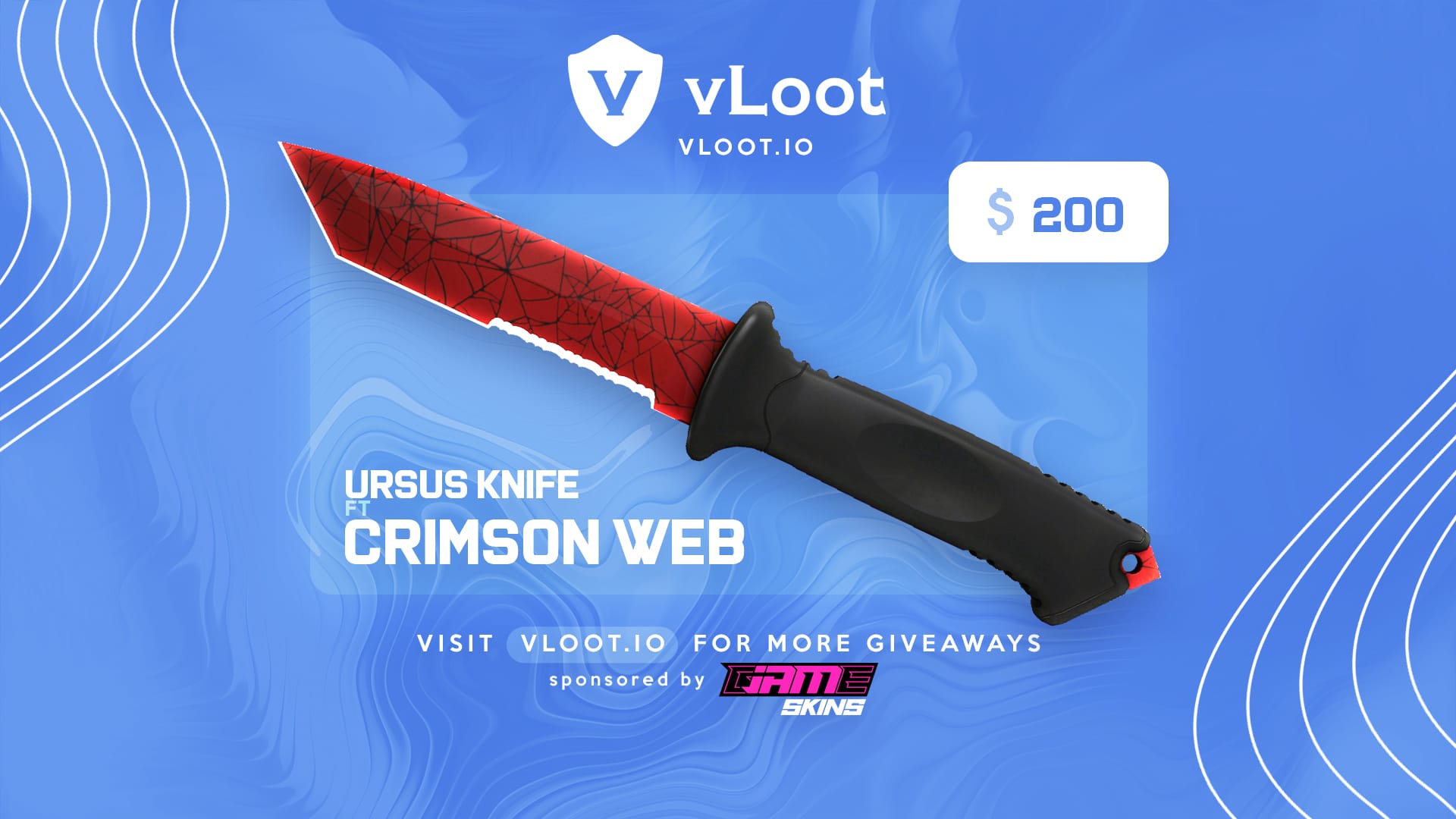 CS2 Ursus Knife Crimson Web Giveaway