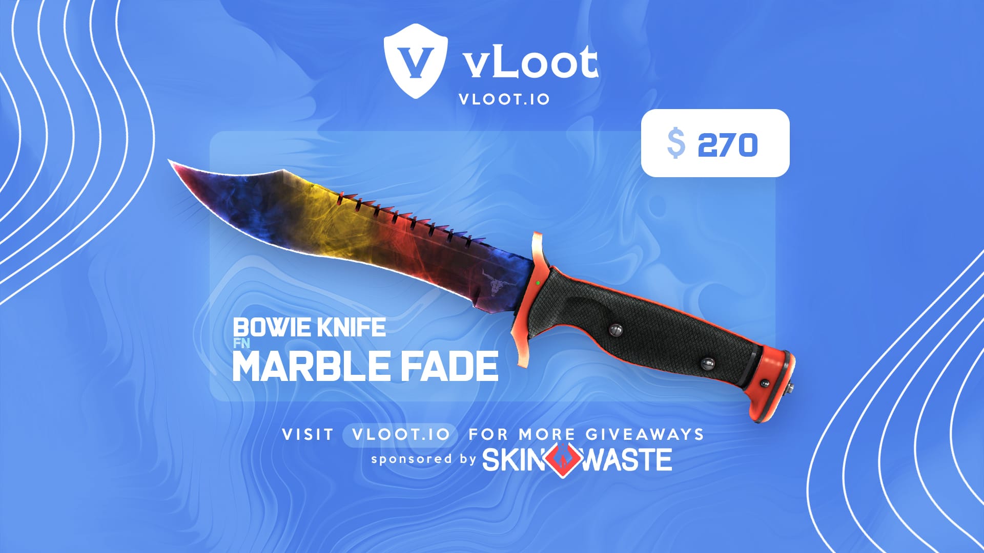 Bowie Knife Marble Fade Giveaway CS2