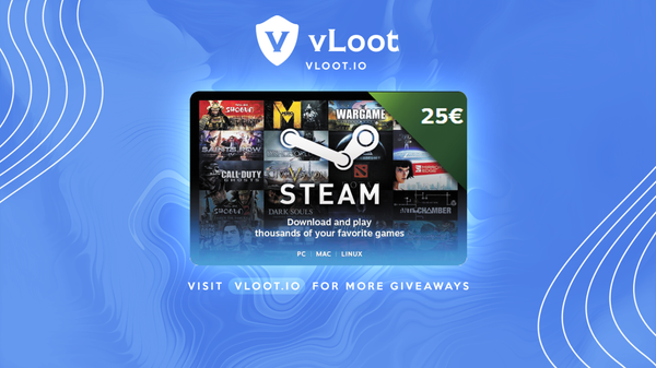 FREE 25€ Steam Gift Card Giveaway